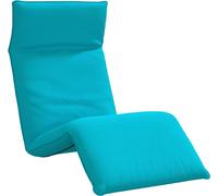 vidaXL Chaise longue pliable Turquoise 175x54x8,5 cm Tissu Oxford