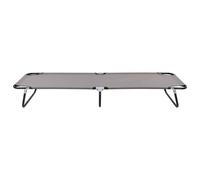 vidaXL Chaise longue pliante Gris Acier