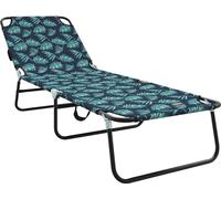 vidaXL Chaise longue pliante multicolore 188 x 57 x 86,5 cm en polyester