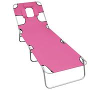 vidaXL Chaise Longue - Rose magenta