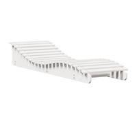 vidaXL Bain de soleil blanc 205x60x31,5 cm pin massif