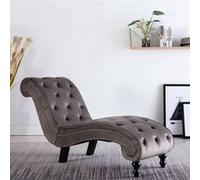 Chaise longue Velours Gris