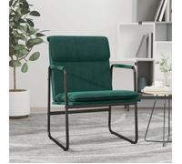 vidaXL Chaise longue Vert foncé 55x64x80 cm Tissu, chaise, chaise de canapé, fauteuil, chaise de salon, chaise de détente, 351346