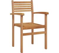 vidaXL Chaise, lot de 8, marron, 56 x 55 x 90,5 cm, bois de teck massif