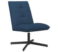 vidaXL Chaise pivotante Bleu Tissu