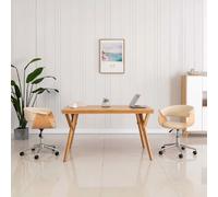 vidaXL Chaise pivotante - Crème