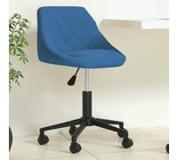 VidaXL Chaise pivotante de bureau - Bleu