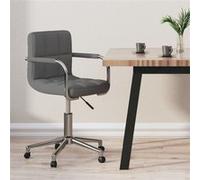 vidaXL Chaise pivotante - Gris clair