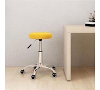 vidaXL Chaise pivotante de bureau Jaune moutarde Velours