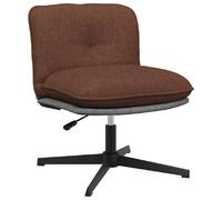 vidaXL Chaise Pivotante de Bureau - Marron