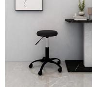 vidaXL Chaise pivotante de bureau - Noir