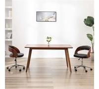 vidaXL Chaise pivotante de bureau - Noir