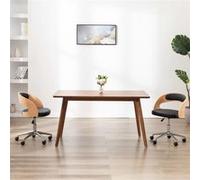 VIDAXL Chaise Pivotante de Bureau - Noir