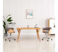 vidaXL Chaise pivotante de bureau - Taupe
