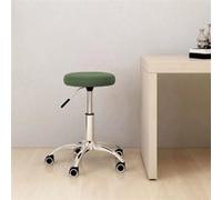 vidaXL Chaise de bureau pivotante vert foncé velours