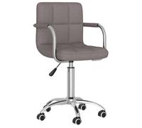 vidaXL Chaise pivotante Taupe H. 74,5 cm