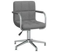 vidaXL Chaise pivotante - Gris clair