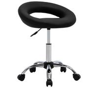 VidaXL Chaise pivotante - Noir