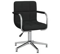 vidaXL Chaise pivotante - Noir