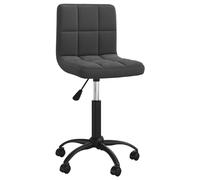 vidaXL Chaise pivotante - Noir