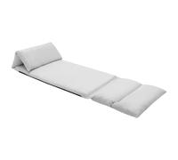 vidaXL Chaise pliable de sol - Gris clair