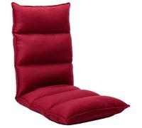 vidaXL Chaise de sol pliable vin rouge tissu