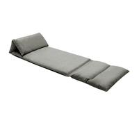 vidaXL Chaise de sol pliable gris foncé microfibre