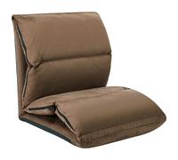 vidaXL Chaise de sol Pliable Taupe Microfibre