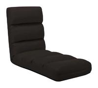 vidaXL Chaise de sol Pliable Marron Similicuir