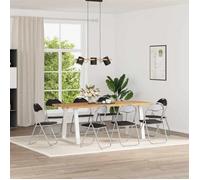 vidaXL Chaise pliante 8 pcs Noir et gris 48 x 43,5 x 81 cm Simili cuir 42029049