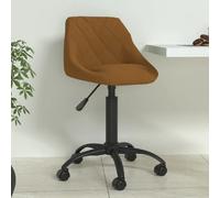 Chaise de bureau interieur non pliable en plastique H. 67.5 cm marron