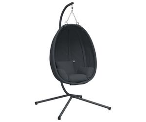Vidaxl Chaise suspendue avec câble standard et acier -anthracite -sonnant
