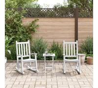 vidaXL Chaises à bascule enfants - Blanc