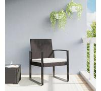 vidaXL Chaises à manger de jardin - Marron - Rotin PP