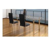 vidaXL Chaises à manger lot de 2 noir similicuir 60569