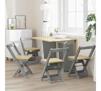 vidaXL Chaises à manger pliables lot de 4 Corona bois de pin massif