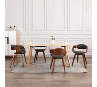 vidaXL Chaises Bois Courbé