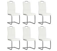 vidaXL Chaises cantilever - Blanc
