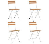 vidaXL Chaises de bistrot 4 pcs. Pliable bois massif acacia et acier