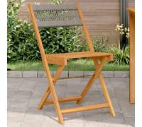 vidaXL Chaises de bistrot - Acacia - Lot de 2
