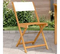 vidaXL Chaises de bistrot lot de 2 - Blanc crème