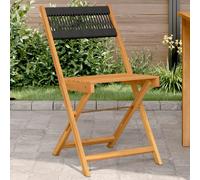 vidaXL Chaises de bistrot noir - Lot de 2