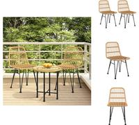 vidaXL Chaises de jardin 2 pcs. 48x62x84 cm rotin PE - Chaises de jardin