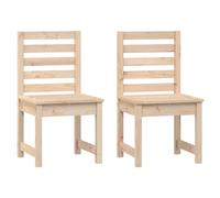 vidaXL Chaises de jardin 2 pcs. 50x48x91,5 cm pin massif