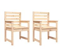 vidaXL Chaises de jardin 2 pcs. 60x48x91 cm pin massif