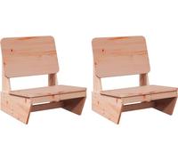 vidaXL Chaises de jardin 2 pcs. 60x64x70,5 cm bois massif douglas