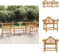 vidaXL Chaises de jardin 2 pcs. 91x62x94 cm bois massif teck - Chaises de jardin