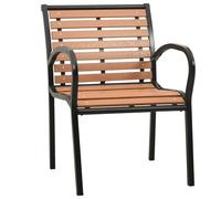 vidaXL Chaises de jardin 2 pcs. Bois