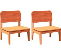 vidaXL Chaises de jardin 2 pcs. Marron cireux 60x52,5x72 cm pin massif