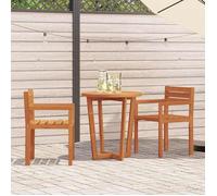 vidaXL Chaises de jardin 2 pièces 50x53x80 cm Bois massif Acacia 4108138